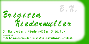 brigitta niedermuller business card